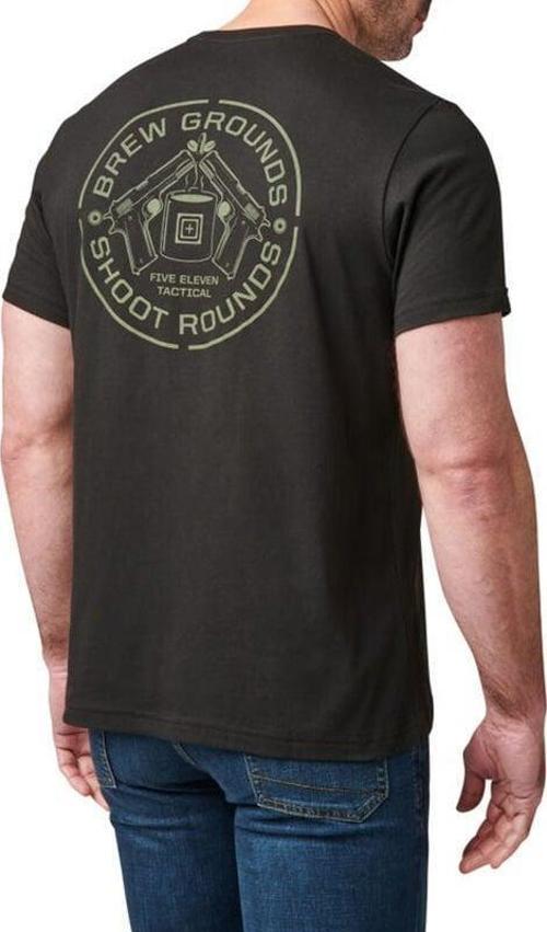 5.11 BREW GROUND SS TEE KISA KOL SIYAH T-SHIRT