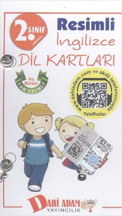 Dahi Adam 2. Sınıf Resimli İngilizce Dil Kartları