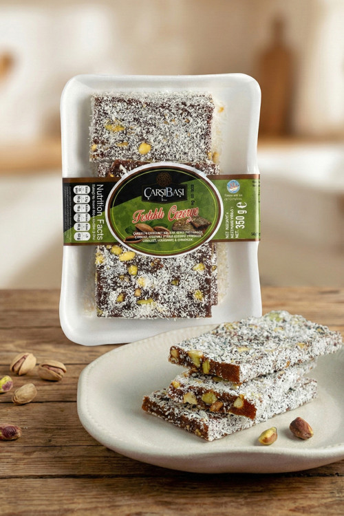 Glutensiz Antep Fıstıklı Yaprak Cezerye 350 Gram