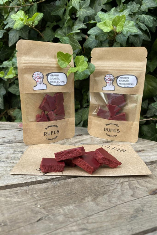Kırmızı Granül Mum Boyası 50gr