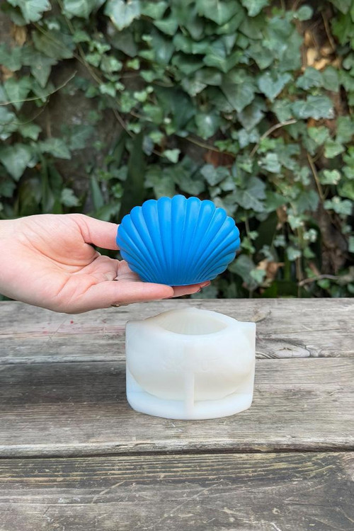 Deniz Kabuğu Büyük 3D Silikon Mum Kalıbı