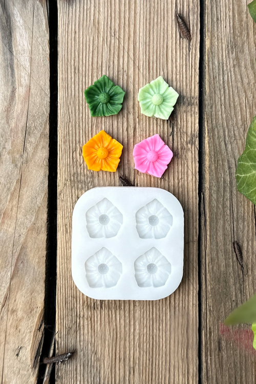 Sakura Kiraz Çiçeği 4'lü Silikon Mum Kalıbı