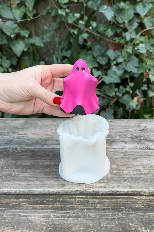 Hayalet 3D Silikon Mum Kalıbı