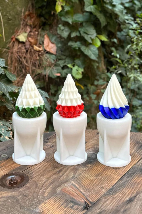 Yılbaşı Ağacı Set-2 Silikon Mum Kalıp Seti (3 Adet)