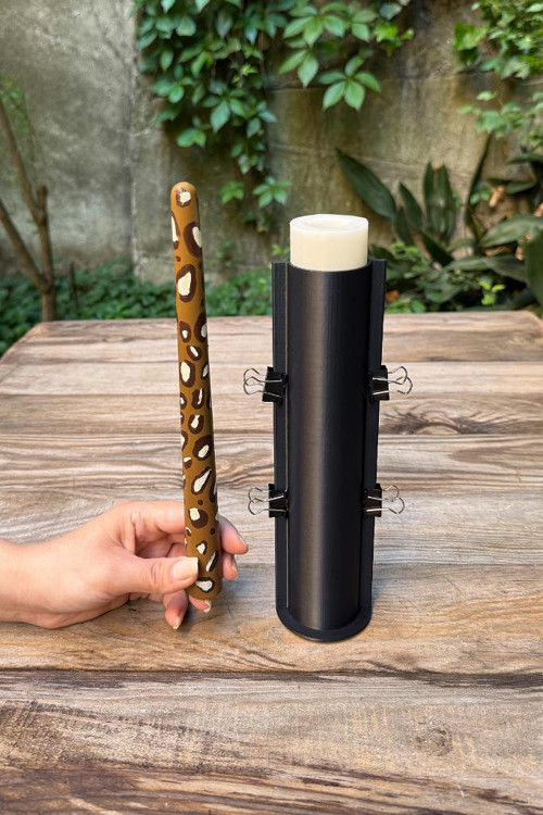 Şamdan Kasnaklı Silikon Mum Kalıbı