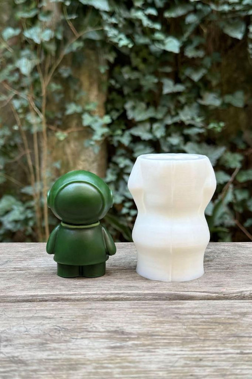 Astronot 3D Silikon Mum Kalıbı