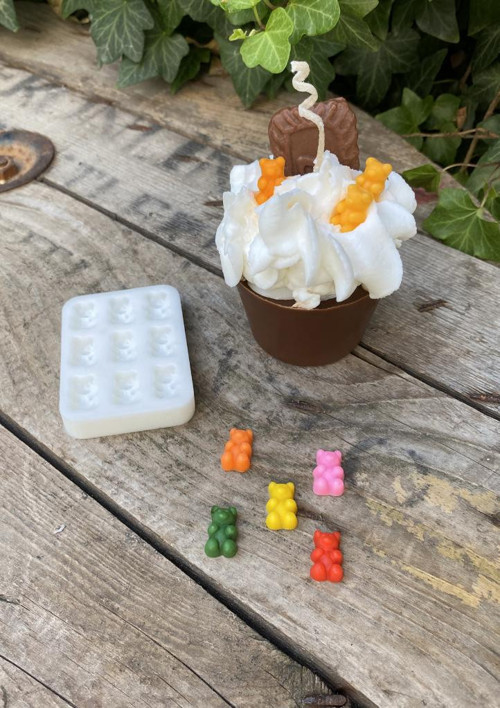 Ayıcık Jelibon 9'lu Silikon Mum Kalıbı