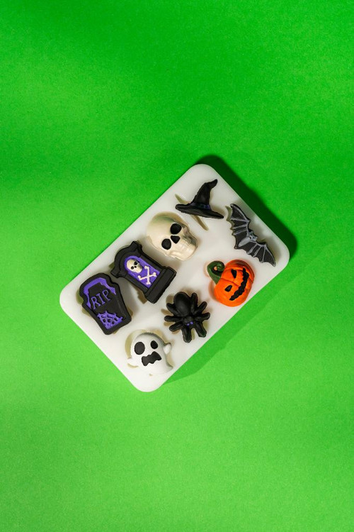 Halloween Sekizli Silikon Mum Kalıbı