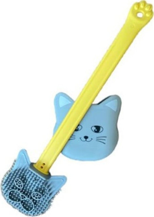 Kedi Tasarımlı Ergonomik Tuvalet Fırçası