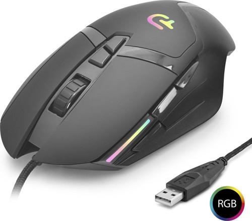 Büro Ev Ofis Bilgisayarı için Siyah 7200DPI 1000HZ RGB 7TUŞ Gaming Oyuncu Mouse