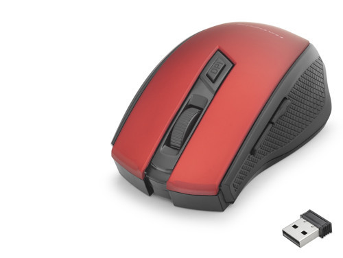 Büro Ev Ofis Bilgisayarı için Kırmızı Siyah 800-1600 Dpi Kablosuz Mouse