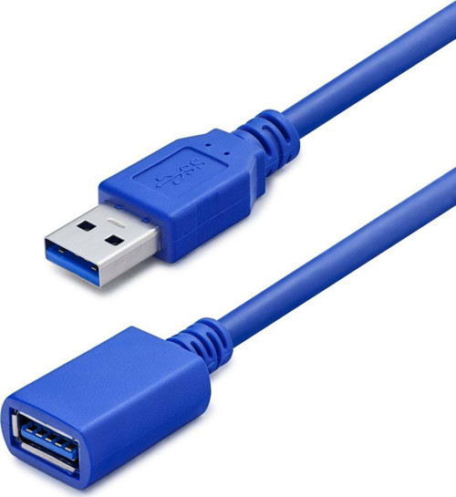 Büro Ev Ofis Cihazları için 100CM Mavi USB To USBF Kablo