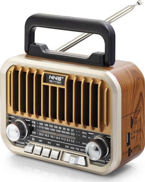 Büro Ev Ofis Hediyesi için 16CM Retro Stil Bluetooth Hoparlör Fm Radyo