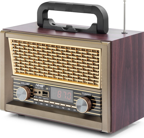 Büro Ev Ofis Hediyesi için 28CM Retro Stil Bluetooth Hoparlör Fm Radyo