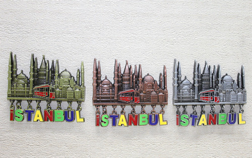 Büro Ev Ofis İstanbul Hatırası için Hediyelik Sarkaçlı Stil Magnet