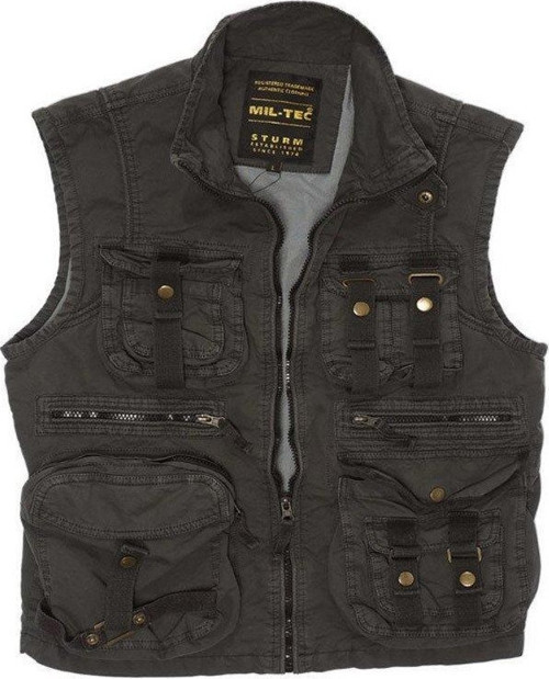 SURVIVAL COK CEPLI SIYAH YELEK