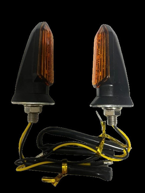 Carub Motosiklet Sinyal Lamba Üniversal 12V Sarı Cam Sarı Led 2'Li