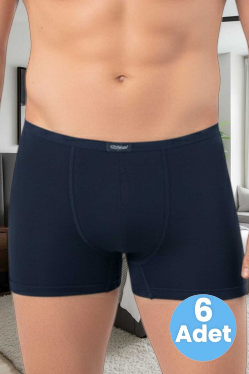 Erkek Pamuklu 6'Lı Modal Boxer