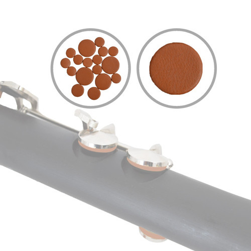 RPC17LB Klarnet Güderi Takımı | Kahverengi Deri İtalyan Kalitesi Tam Set