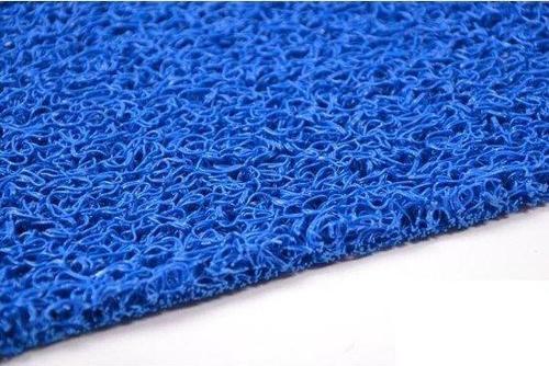 Kaydırmaz Kaymaz Yolluk Karmaşık Halı Kıvırcık Paspas 1m X 10m (MAVİ)