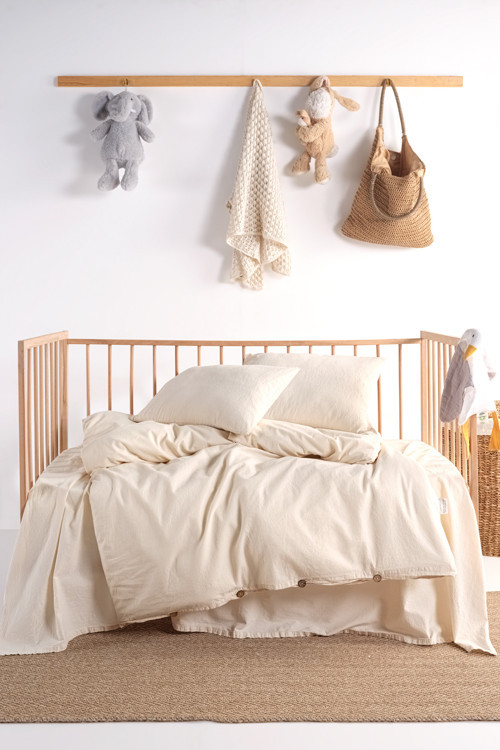 Luna Natural Bebe %100 Pamuklu Yıkamalı Nevresim Takımı 100x150
