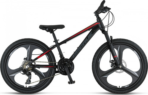 2456 ACCRUE MD ERKEK DAĞ BİSİKLETİ 304H 24 JANT 21 VİTES BLACK RED