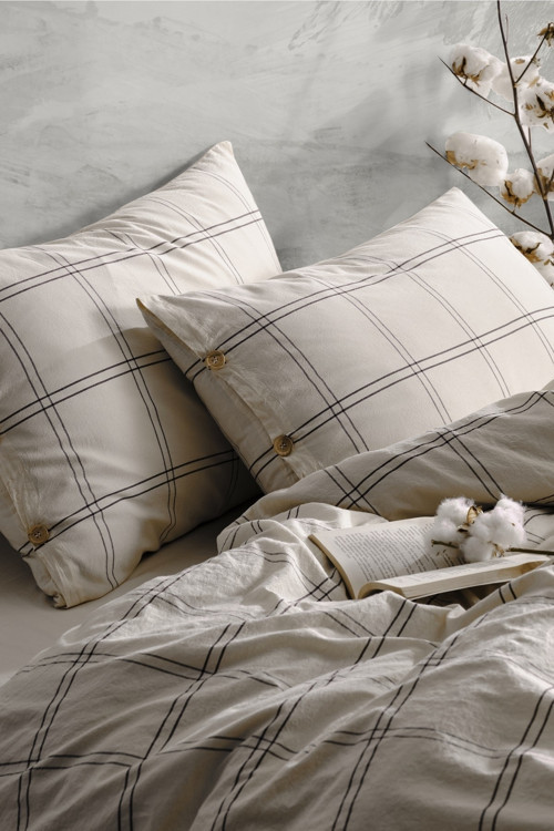 Hera %100 Pamuklu Ipliği Boyalı Yıkamalı Battal Boy Nevresim Takımı 240x220