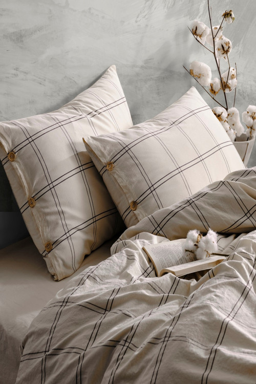 Hera %100 Pamuklu Yıkamalı Yastık Kılıfı 2x50x70