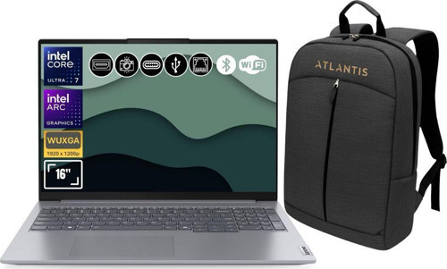 Thinkbook 21MS008RTR Atl60 Ultra7-155H 48GB Ram 512GB SSD Arc Graphics 16" Fdos Notebook+Çanta