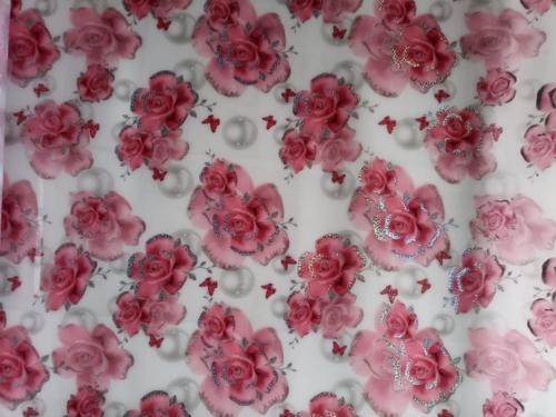 ŞEFFAF DESENLİ MASA ÖRTÜSÜ 1,7 mm 80 cmx 100 cm Pvc Kaymaz Masa Örtüsü