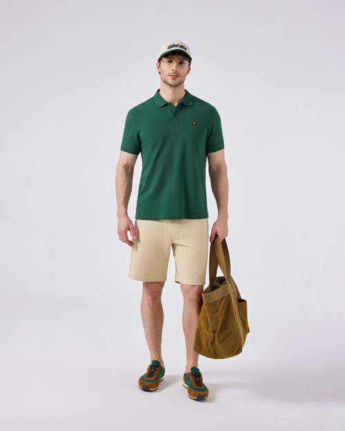Polo Yaka Erkek Tişört 6SM5044-GRN