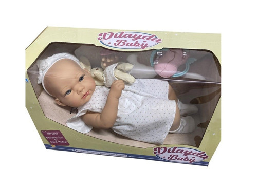 40 cm Dilayba Baby Aksesuarlı Gerçek Yüzlü Et Bebek 9992