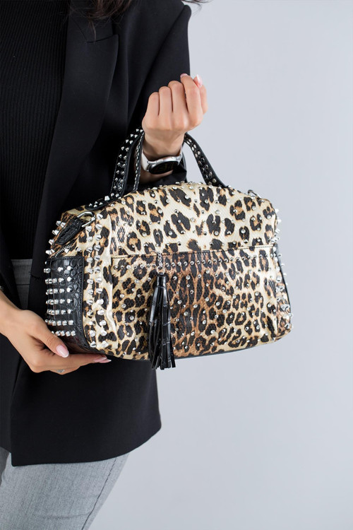 Krıste Bell Krıstebell Kadın El Çantası 26774 Leopar