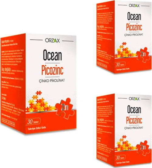 Picozinc Çinko Pikolinat 30 Tablet X3 Adet