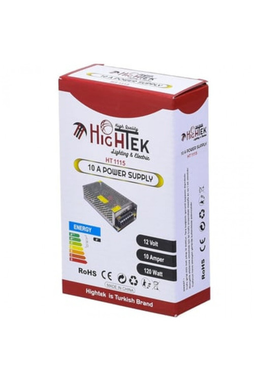 12 Volt 10 Amper 120 Watt Metal Adaptör