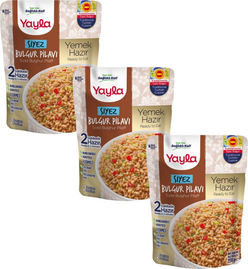 Yemek Hazır Siyez Bulgur Pilavı 250 gr x3
