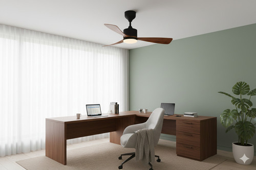 Hs9305 70w 3 Kanatlı Uzaktan Kumandalı Ledli Dekoratif Tavan Vantilatör Ahşap