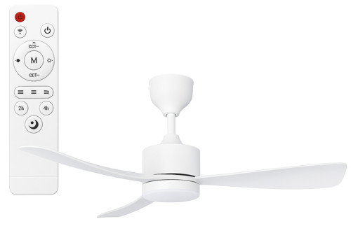 Hs9303 70w 3 Kanatlı Uzaktan Kumandalı Ledli Dekoratif Tavan Vantilatör Beyaz
