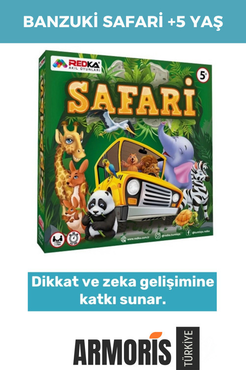 Yeni Seri Zeka Geliştirici Oyun Eğitici Öğretici Okuma Yazma El Göz Koordinasyonu Banzuki Safari