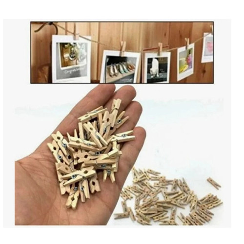 Mandal Mini Ahşap Mandal (10 Adet) (74)