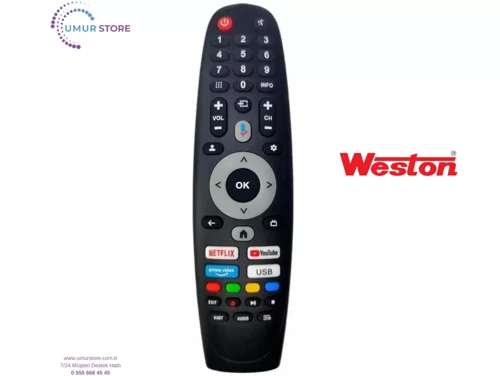Weston İle Uyumlu 75WS3305 Mikrofonlu Smart Tv Kumanda