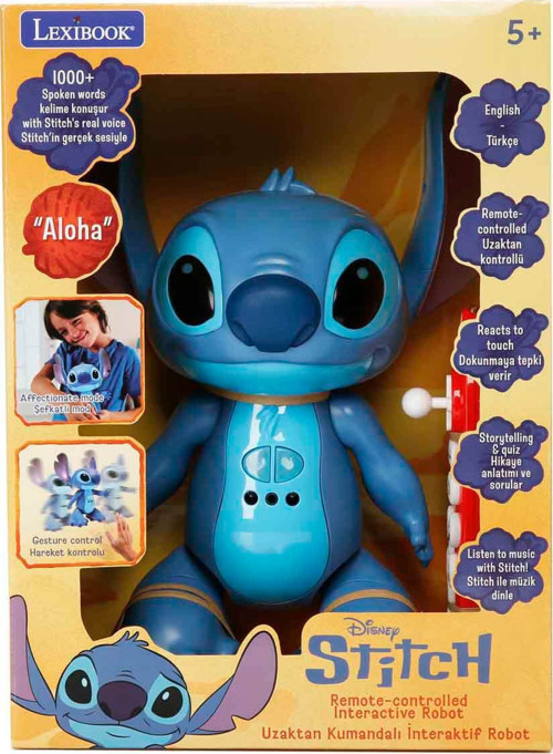 Disney Stitch Sesli ve Işıklı Uzaktan Kumandalı İnteraktif Robot