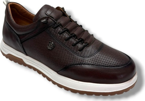 1248-26 Hakiki Baskı Deri Casual Erkek Ayakkabı