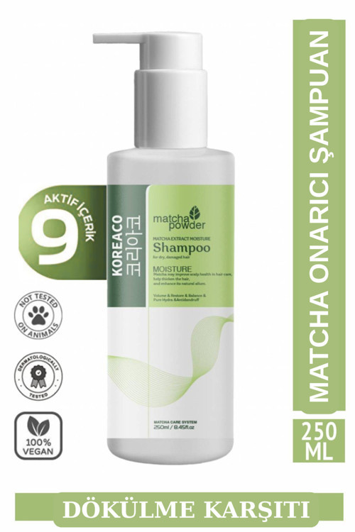 Matcha Therapy Mucize Moisture Shampoo | Nemlendirici Yapılandırıcı Onarıcı Şampuan 250 Ml