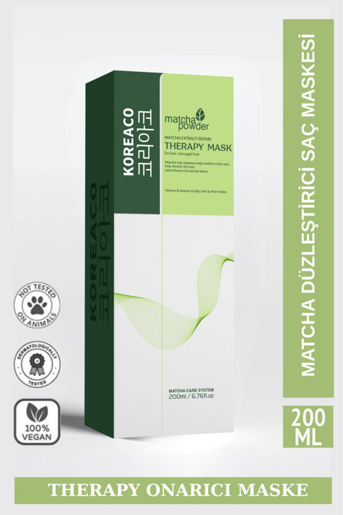Matcha Therapy Mucize Saç Maskesi | Güçlendirici Parlaklık Verici İpeksi Yumuşaklık 200 Ml