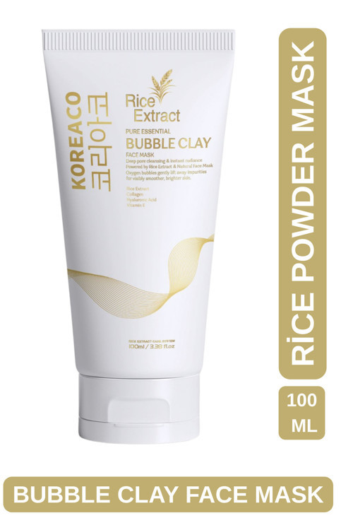 Pirinç Özlü Mucize Bubble Clay Yüz Maskesi | Beyazlatıcı Aydınlatıcı Köpüren Yüz Maskesi 100 Ml