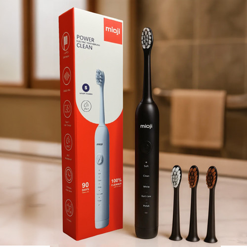 Oral B1 Şarj Edilebilir Diş Fırçası Siyah + 3 Yedek Başlık