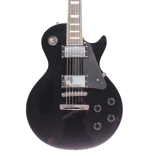 AELG200-BK Siyah Elektro Gitar | LP Kasa Set-Neck Sap Bağlantısı