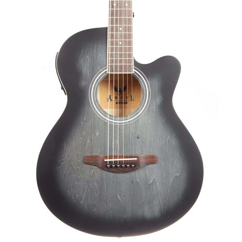 AFG200CE-TBK Elektro Akustik Gitar | İnce Kasa Siyah Saydam Cila