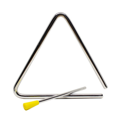 T7 Çelik Üçgen Zil (Eğitim - 7 İnç) | Dayanıklı Paslanmaz Çelik Konstrüksiyon, Yüksek Ses Projeksiyonu, Tokmak Dahil
